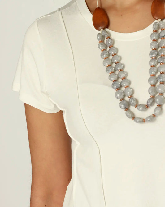 CAMISETA FRESTA - OFF WHITE