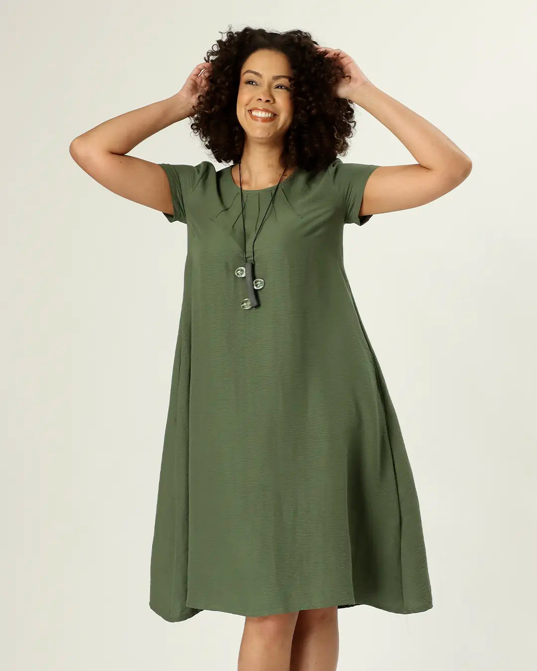 VESTIDO BRASIL - VERDE EUCALIPTO