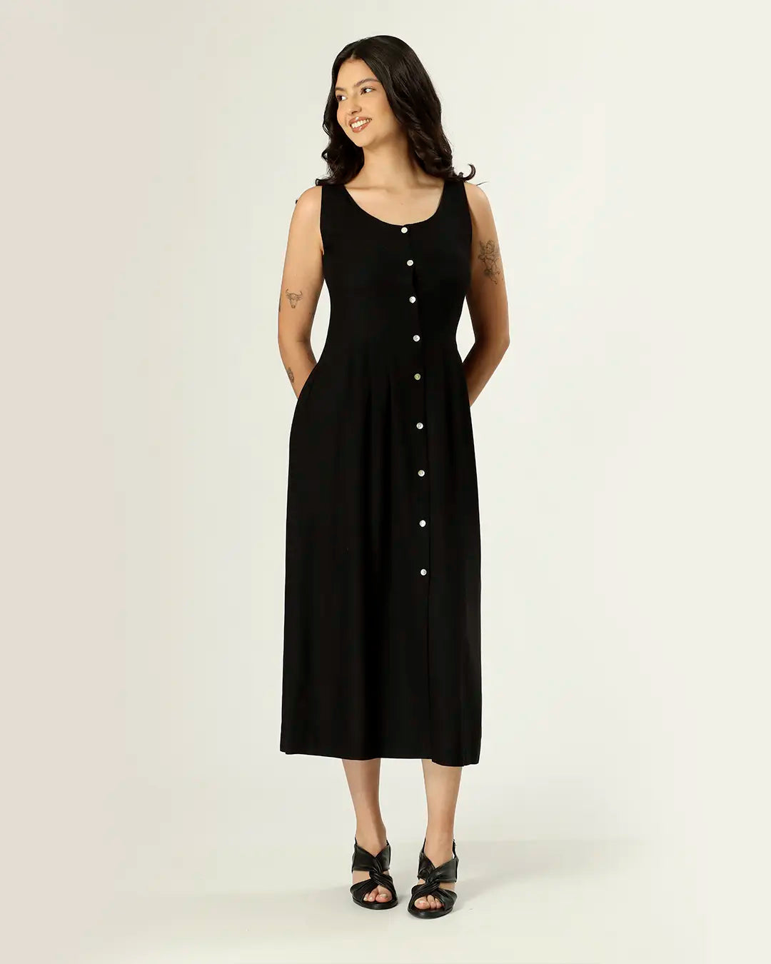 VESTIDO PARANÁ - NANQUIM