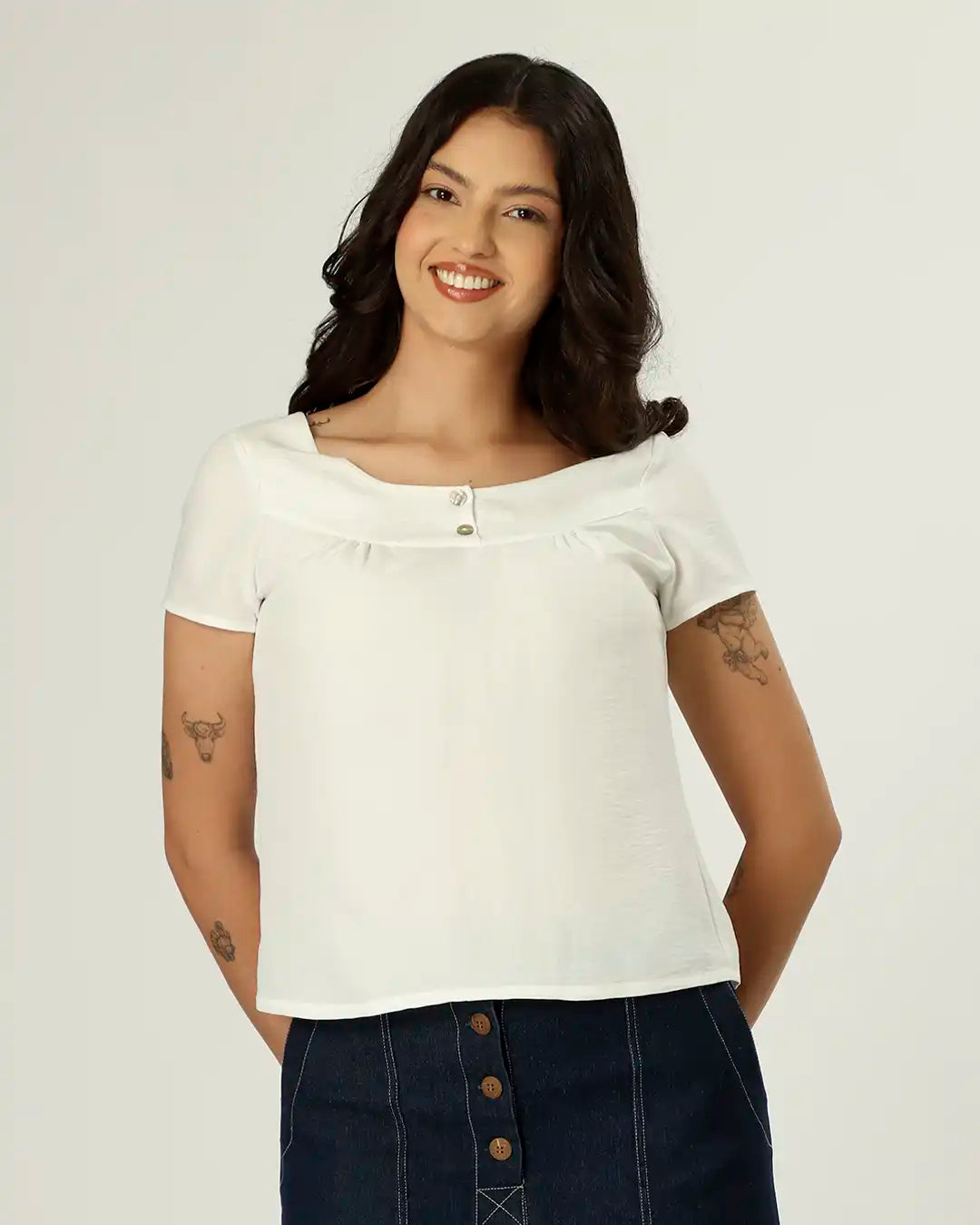 BLUSA TIPUANA - TAPIOCA