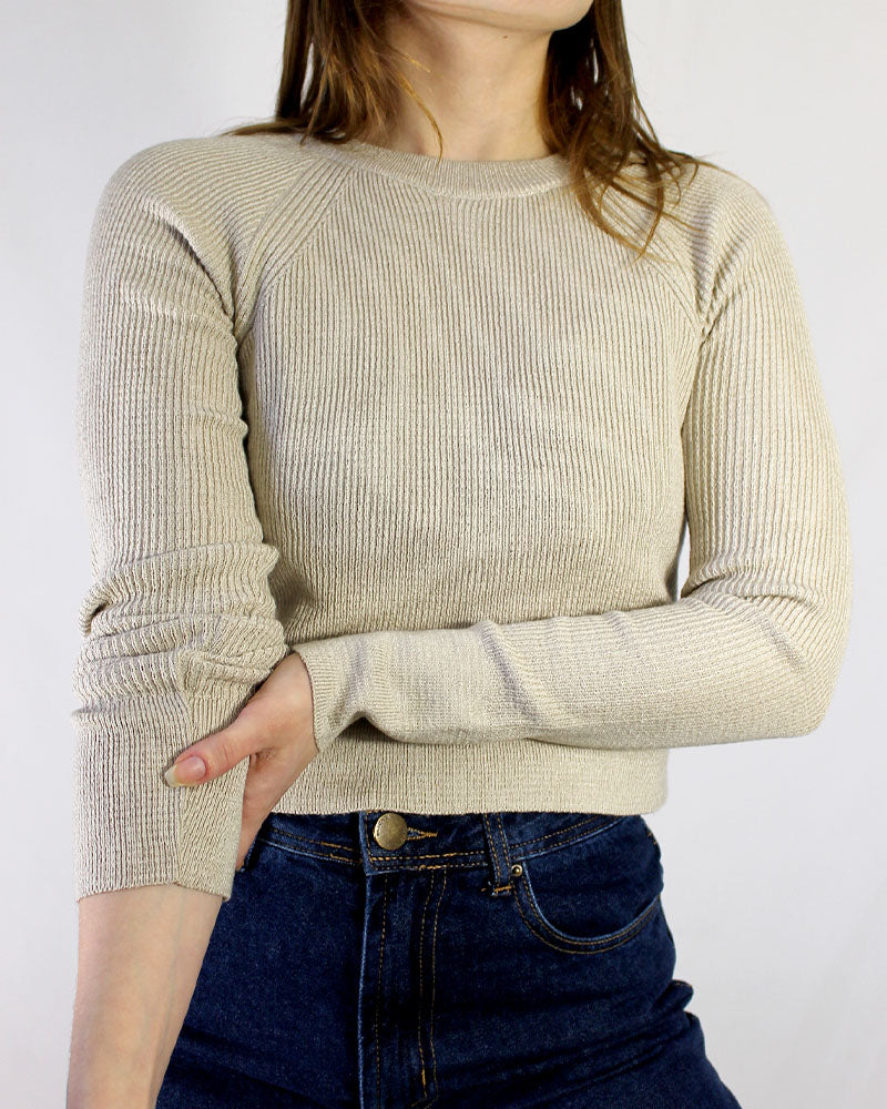 Cropped Tricô - Cru