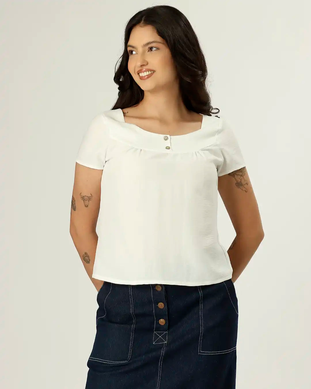 BLUSA TIPUANA - TAPIOCA