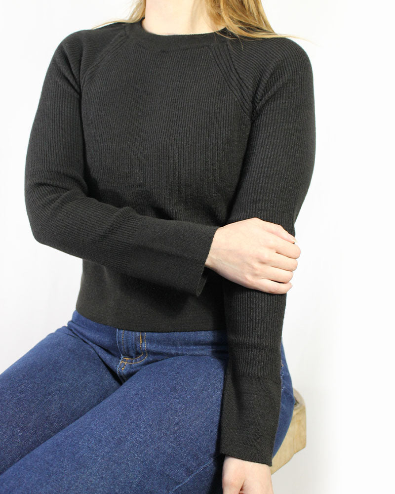 Cropped Tricô - Nanquim