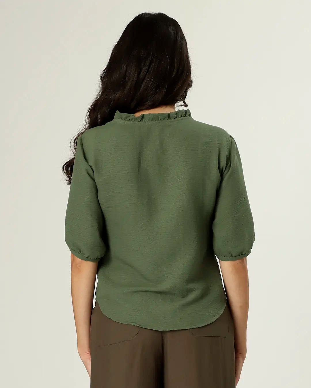 BLUSA BALCÃO - VERDE EUCALIPTO