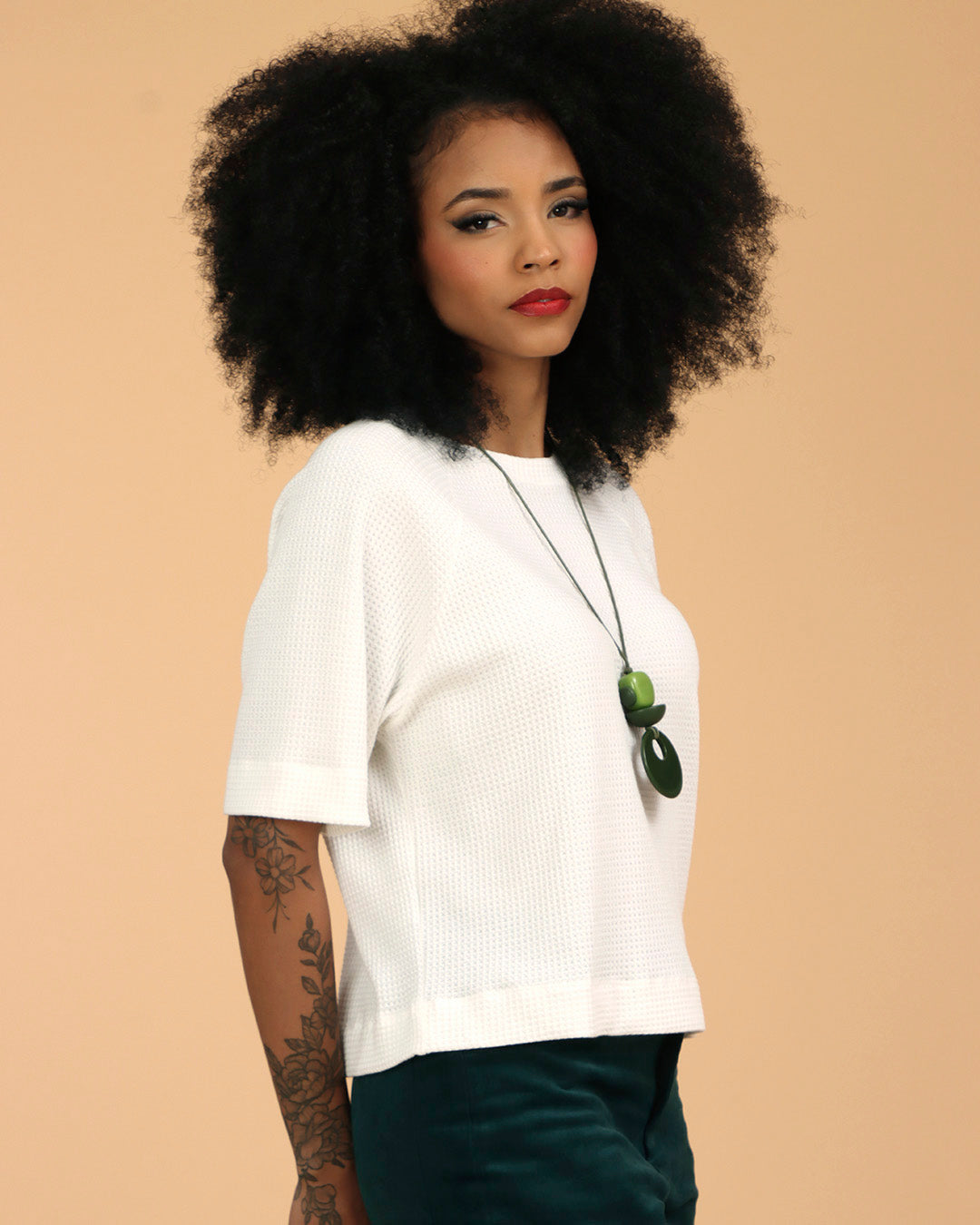 Blusa Raglã- Tapioca