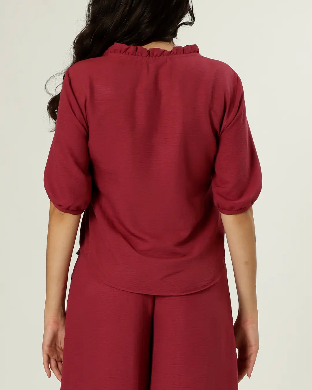 BLUSA BALCÃO - VINHO
