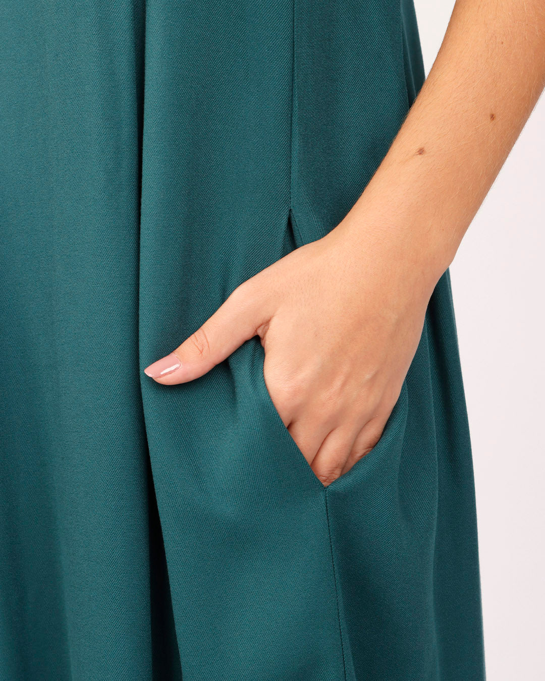 VESTIDO NÚCLEO - VERDE PETRÓLEO