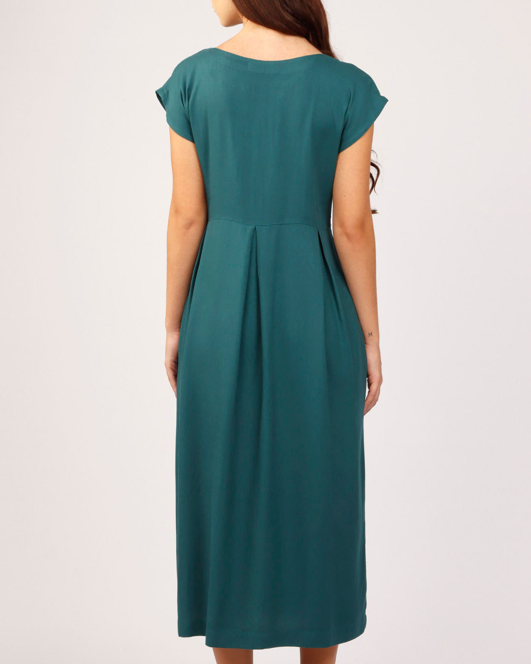 VESTIDO NÚCLEO - VERDE PETRÓLEO