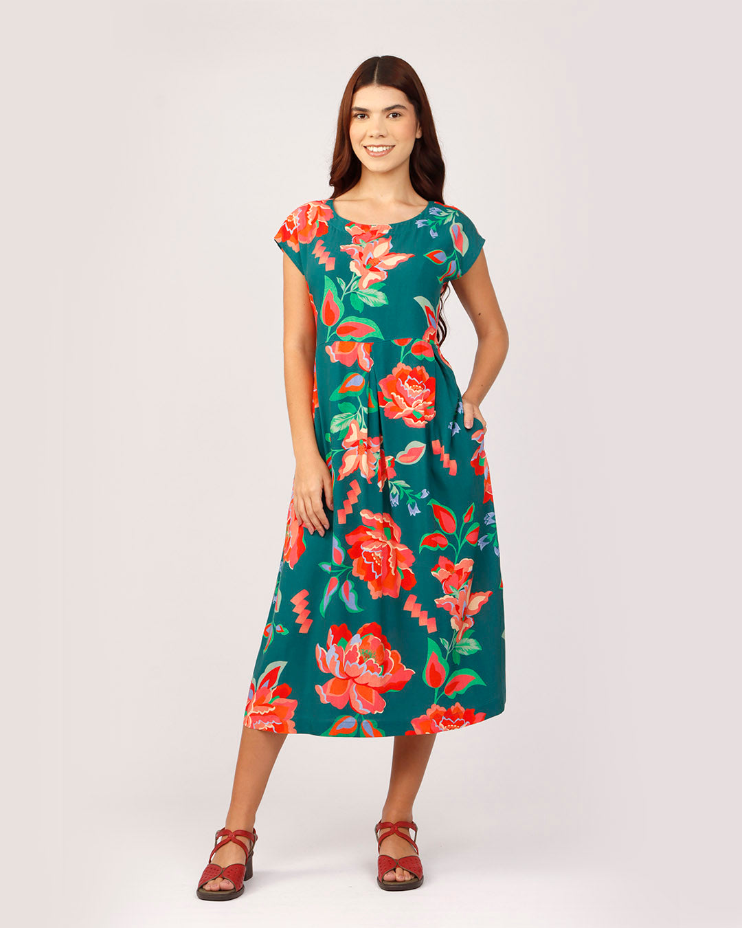 VESTIDO NÚCLEO - ESTAMPA FLORAL
