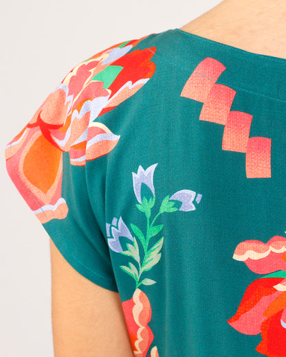 VESTIDO NÚCLEO - ESTAMPA FLORAL