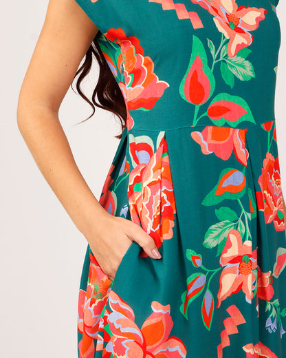 VESTIDO NÚCLEO - ESTAMPA FLORAL