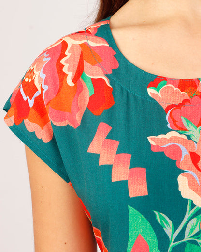 VESTIDO NÚCLEO - ESTAMPA FLORAL