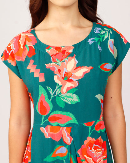 VESTIDO NÚCLEO - ESTAMPA FLORAL