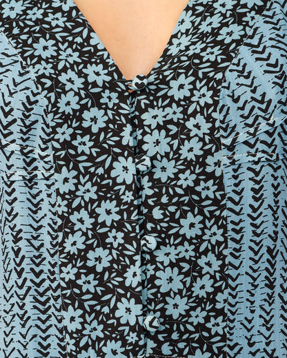 VESTIDO ITÁLIA - ESCAMAS AZUL