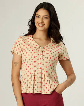 CAMISA PENSILVÂNIA - ESTAMPA BEGE