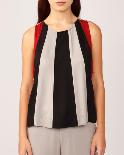 REGATA TRINCA - PRETO/CINZA/VINHO