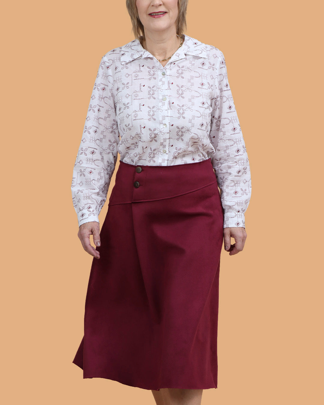Camisa Transpa - Branco Bordado