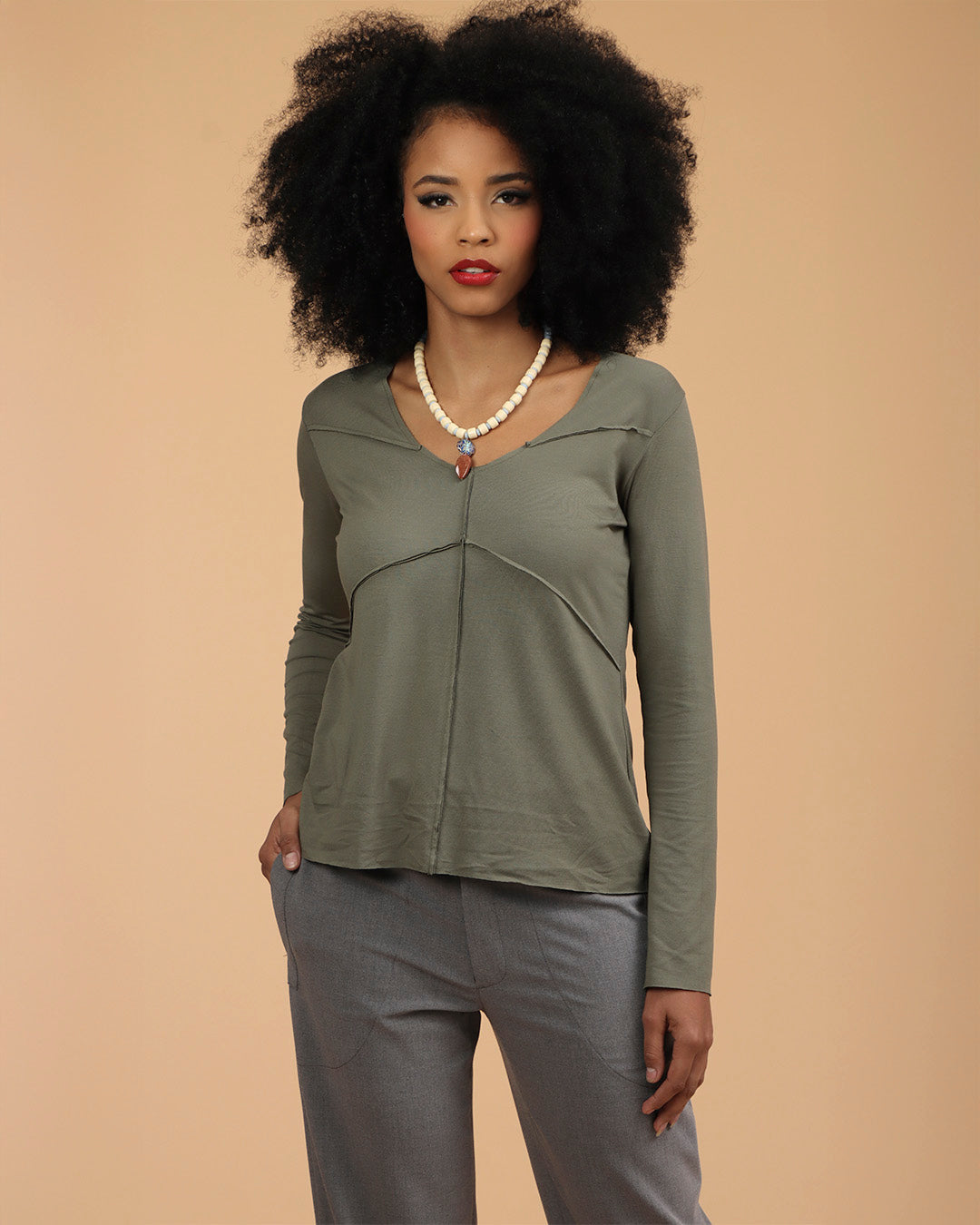 Camiseta Raio - Verde Militar