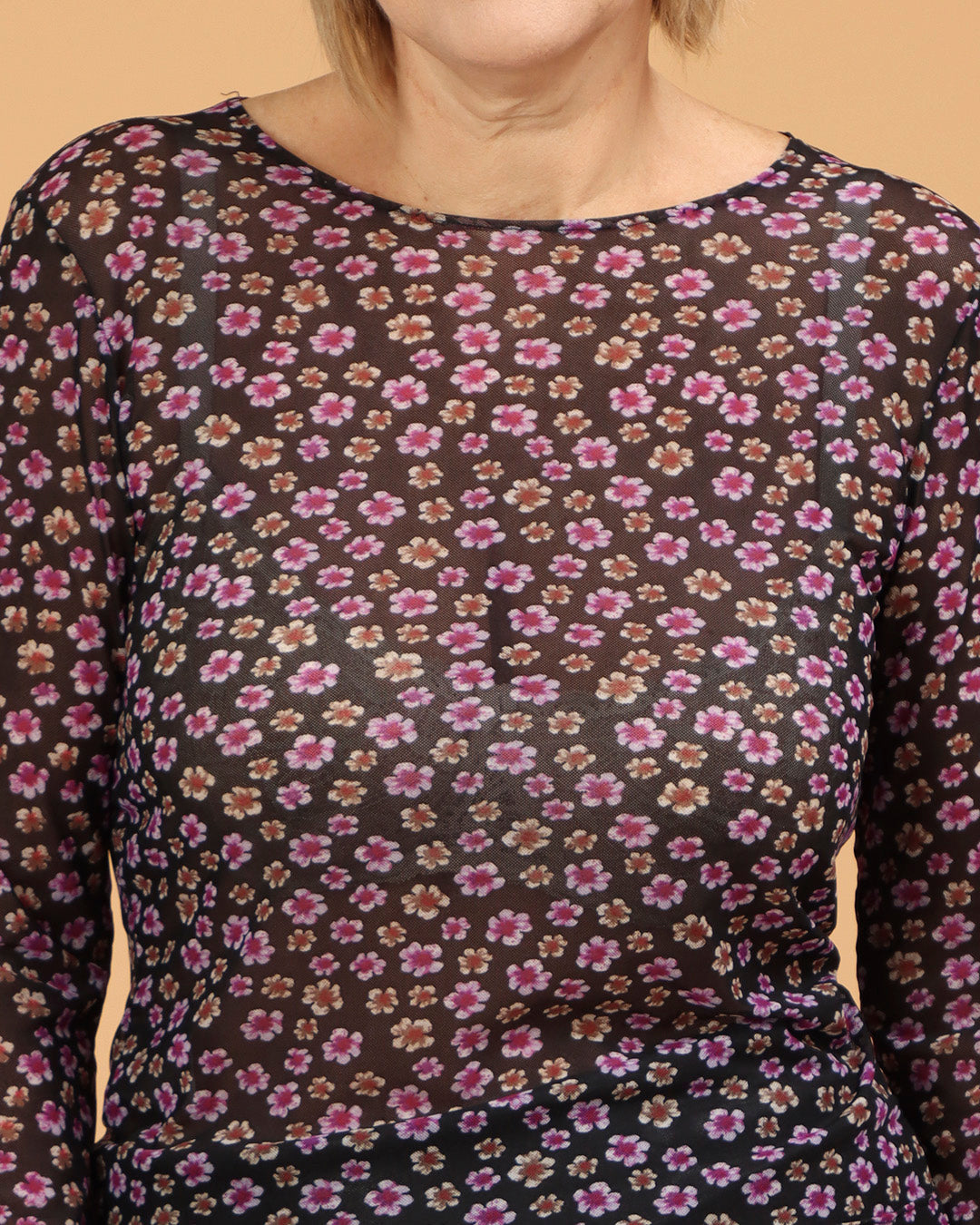 Camiseta Girassol manga longa - Tule Floral