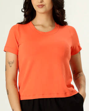 CAMISETA RETA - CORAL