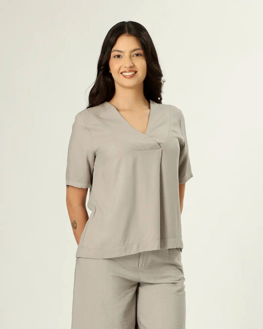 BLUSA NAGÓIA - CHUMBO