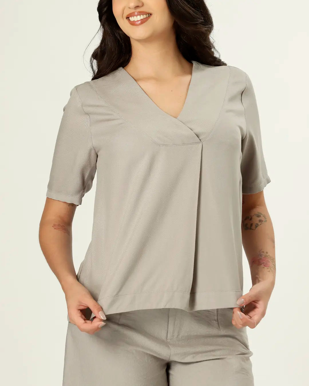 BLUSA NAGÓIA - CHUMBO