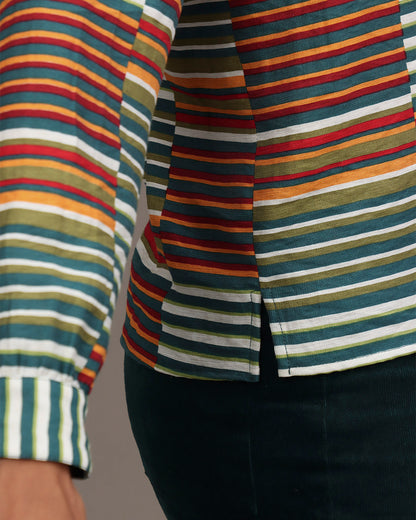 Camisa Transpa -  Listras Coloridas