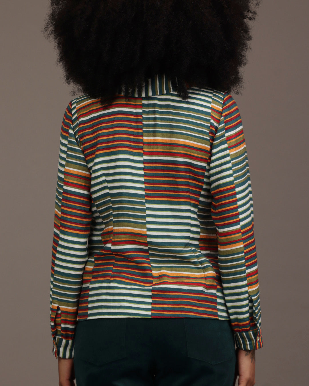 Camisa Transpa -  Listras Coloridas