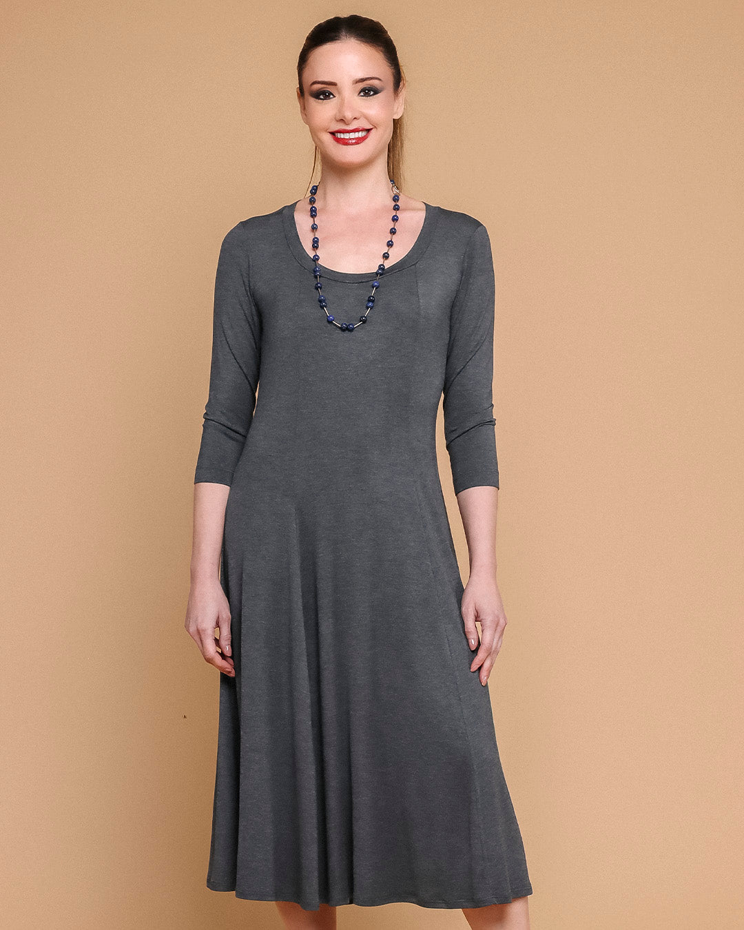 Vestido Twist Plus - Chumbo