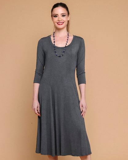 Vestido Twist Plus - Chumbo