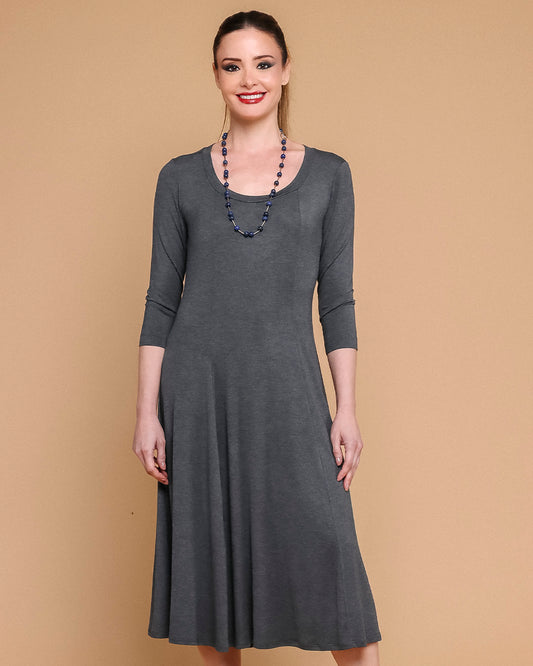 Vestido Twist Plus - Chumbo