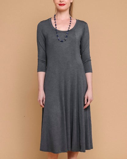 Vestido Twist Plus - Chumbo