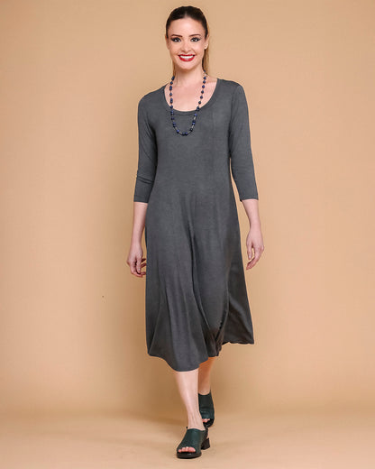 Vestido Twist Plus - Chumbo