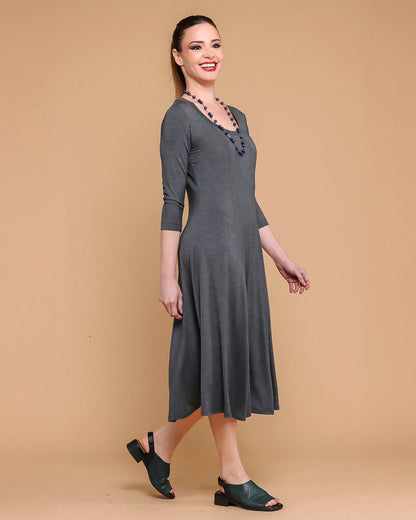 Vestido Twist Plus - Chumbo