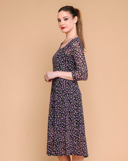 Vestido Twist Plus - Tule floral
