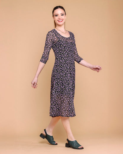Vestido Twist Plus - Tule floral