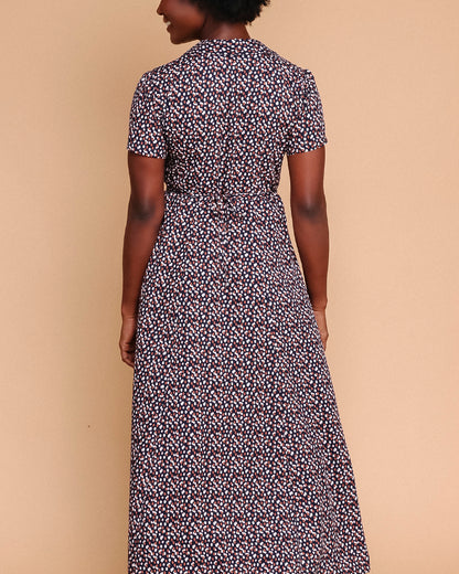 Vestido Gaúcho - Poá Azul