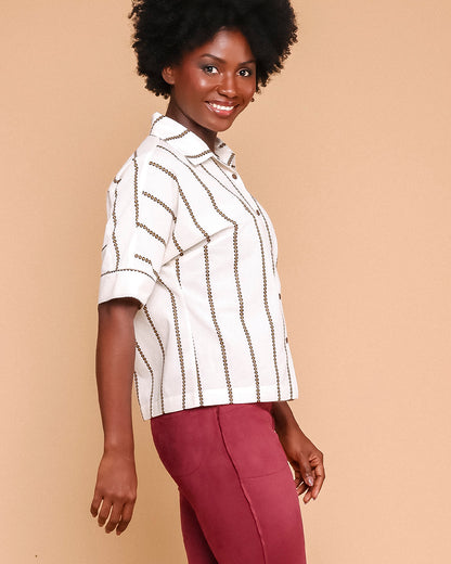 Camisa Margarida- Creme