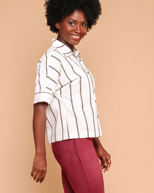 Camisa Margarida- Creme