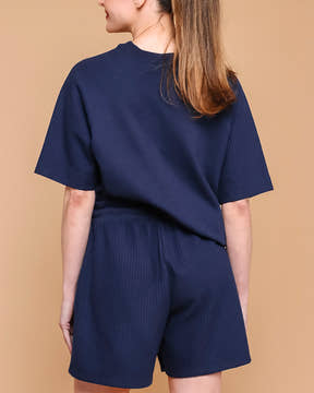 Blusa Raglã- Azul