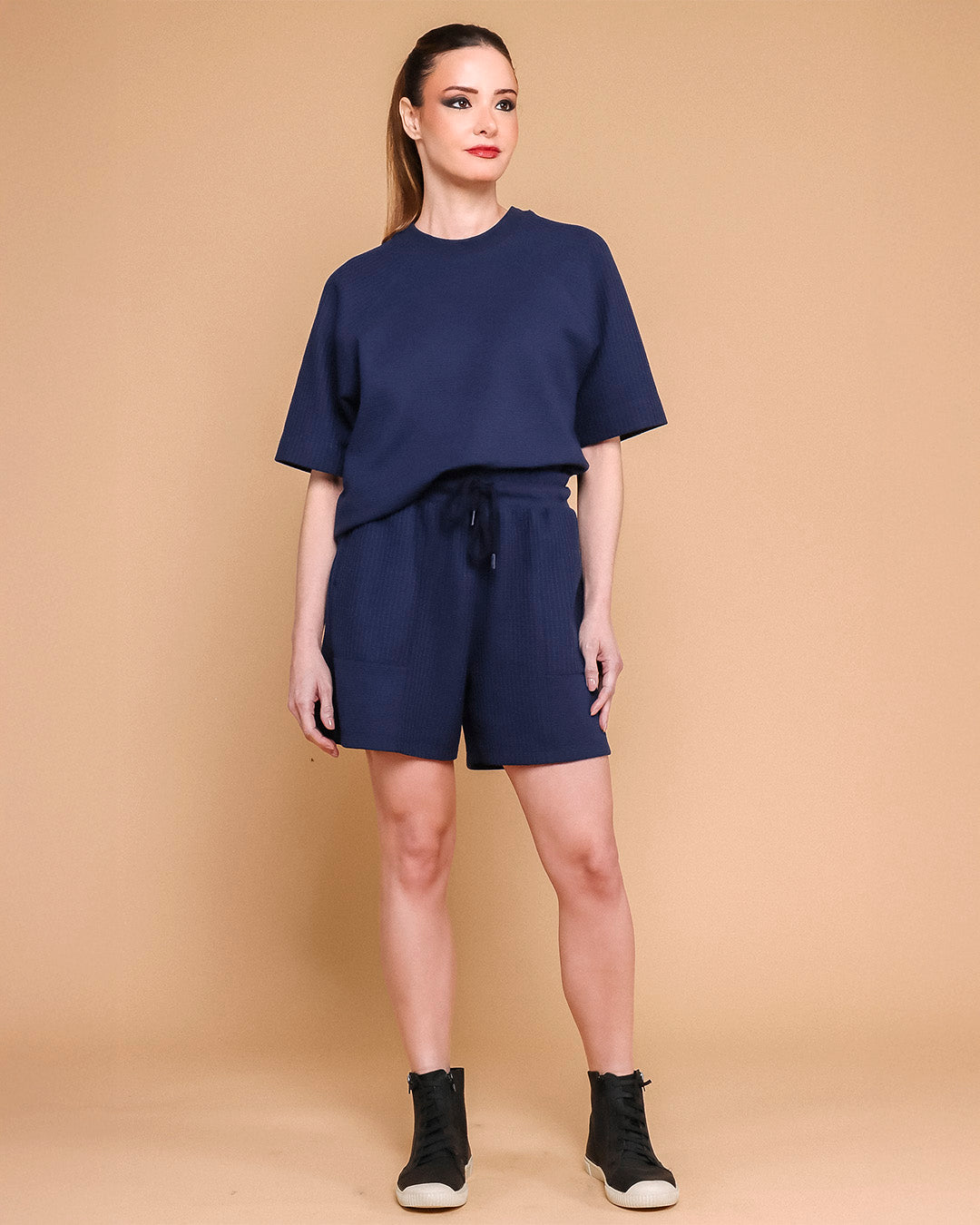 Blusa Raglã- Azul