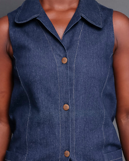 Colete Eco - Jeans