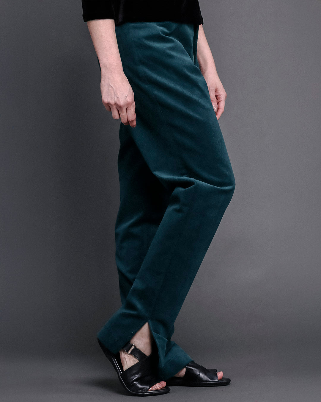 Calça Tunísia- Veludo cotelê verde