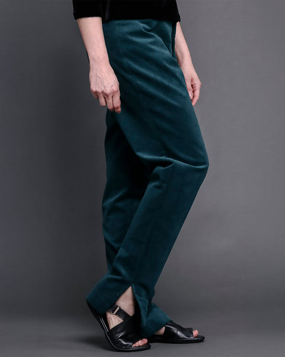 Calça Tunísia- Veludo cotelê verde