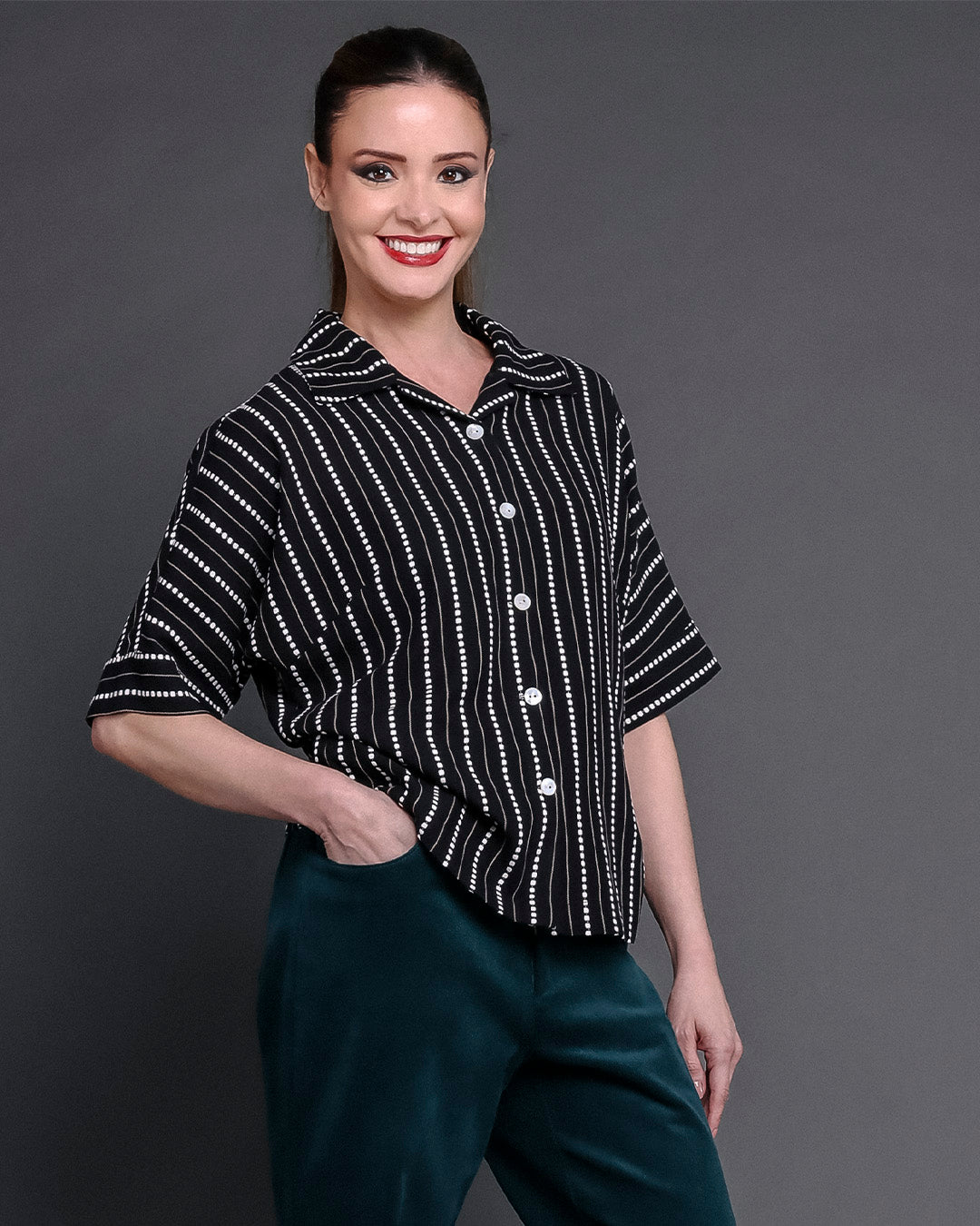 Camisa Margarida - P&B