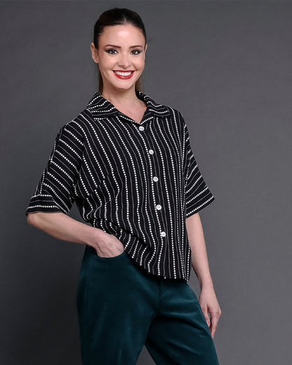 Camisa Margarida - P&B