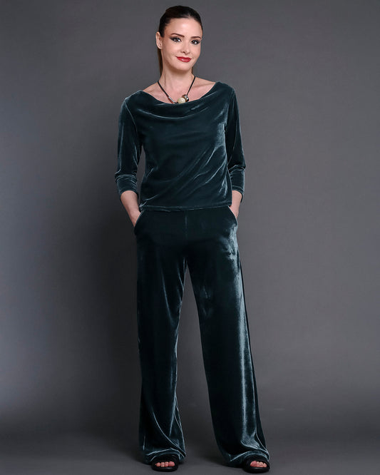 Calça Leão - Veludo Verde