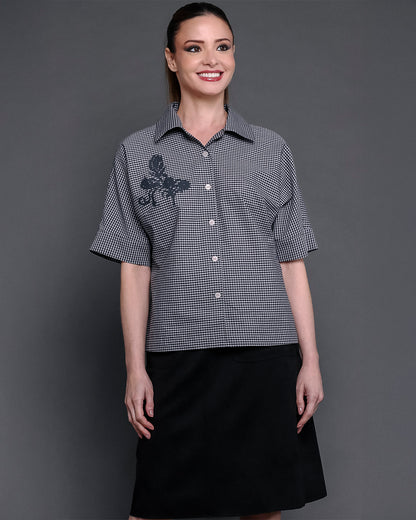 Camisa Margarida- Xadrez