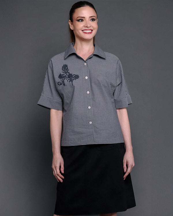 Camisa Margarida- Xadrez