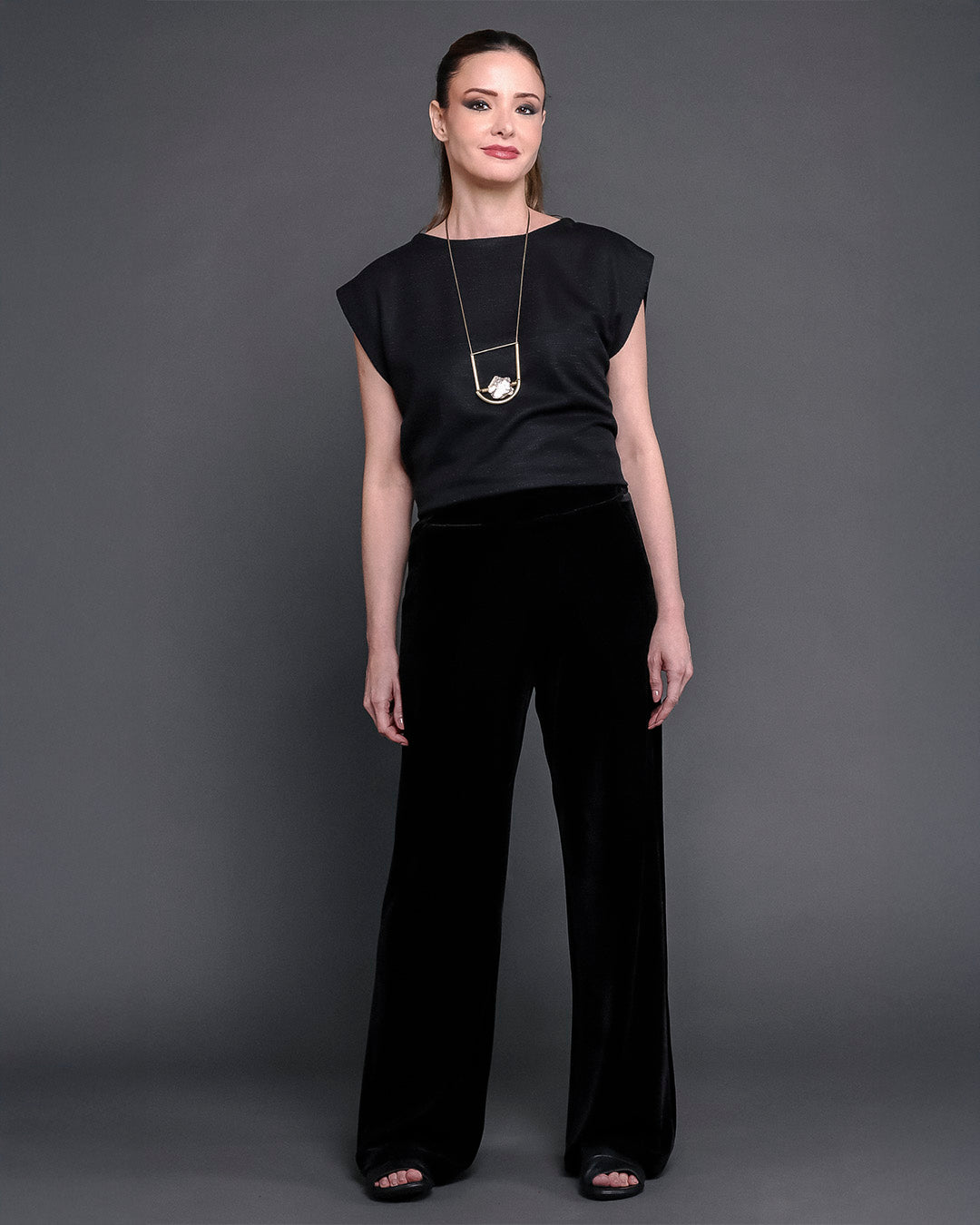 Blusa Tricô- Preta